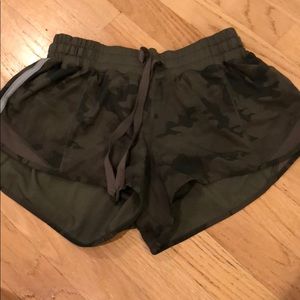 Camo green Lululemon Shorts